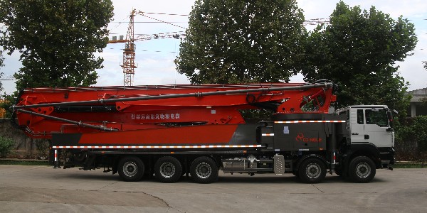 科尼樂70米混凝土泵車以下5點(diǎn)施工優(yōu)勢(shì)，工地打灰離不開